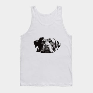 Rottweiler Face Design - A Rottie Christmas Gift Tank Top